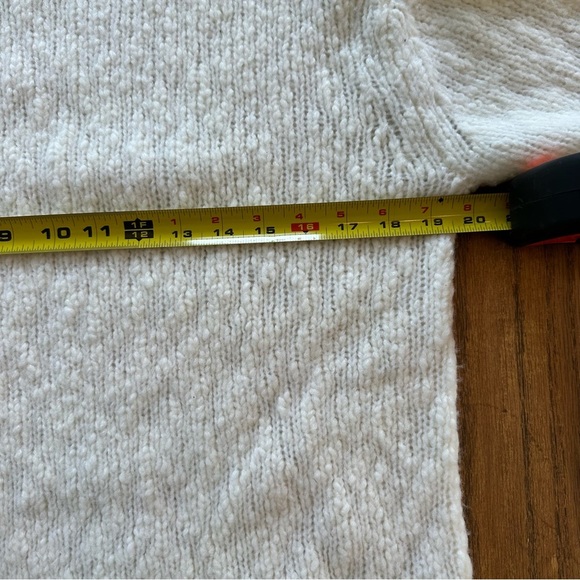 NWT Vince Wool Blend Cream Cowl Turtleneck Sweater Sz XS Cozy Nubby Long Sleeve - Picture 9 of 10